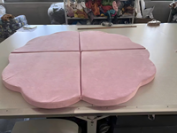 Tapis de jeu pliable en mousse trèfle à quatre feuilles 2026 Sqyare 120x120CM, rembourré pour bébé, utilisation domestique, chambre d'enfant, exercice