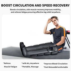Wiederauf ladbare einbeinige Luft kompression <span class=keywords><strong>massage</strong></span> geräte Wiederherstellung stiefel Fußbein <span class=keywords><strong>massage</strong></span> Lindert Muskel ermüdung - Product Image 5