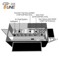 Remolque de Comida Móvil Totalmente Equipado, Listo para Enviar, con Certificación CE, Venta de Liquidación para Venta Ambulante de Café y BBQ