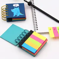 Förderung Bunte Individuell Bedruckte Nette Mini Spirale Sticky Notes Buch A7 Memo Pads