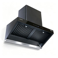 Hotte de cuisine électrique murale en acier inoxydable de 600/900 mm, forme en T, pour usage domestique, du premier fabricant chinois