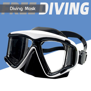 Masque de plongée encadré à deux fenêtres, verre trempé de 4,0 mm, anti-buée, silicone, pour sports nautiques universels - Product Image 2