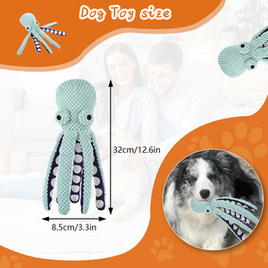 Sıcak satış köpek ahtapot peluş oyuncak ses etkileşimi sıkıntı rahatlatmak Pet yoldaşlık anti-yıkım ev ahtapot köpek peluş oyuncak - Product Image 2