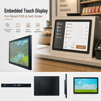 Nouvelle fabrication sur mesure de tôlerie pour kiosque encastré avec écran tactile capacitif (VGA/DVI USB) 4:3 intelligent pour la libre-service