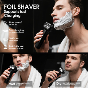 DSP Foil <b>Shaver</b> Electric Razor USB Charging Waterproof IPX7 Men's <b>Face</b> <b>Shaver</b> 6800rpm Fast Charging Dual Use Dry Wet - Product Image 1
