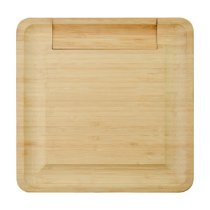 Tabla de Quesos de Bambú con Cajón y Juego de Cuchillos, Diseño Rectangular Moderno, Bandeja para Servir en Fiestas - Product Image 3
