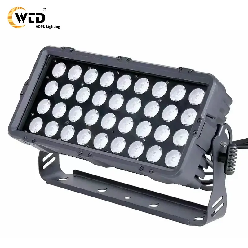 Outdoor LED Stage Light Wall Wash RGBW 4in1 36*10W DMX IP65 Waterproof Flood Light Wash Lighting