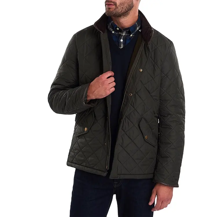 OEM Wholesale Custom Quilted Jacket 100% Polyester Jacket Man Jackets Zipper