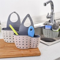 Étagère d'évier Portable robinet organisateur étagère en plastique suspendu panier de rangement éponge savon débris support cuisine évier égouttoir