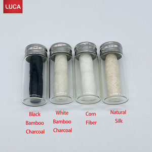 Biodegradabile Eco Mais Biologico di Seta di Bambù del Carbone di legna Alla Menta Filo Interdentale Con Mater Cutter - Product Image 2