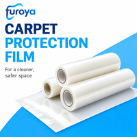 Film de protection pour revêtements de sol pour tapis avec adhérence fiable LLDPE souple haute brillance