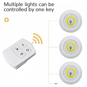 Lumière LED COB sous l'armoire 3W Blanc chaud Lampe <span class=keywords><strong>de</strong></span> placard Éclairage <span class=keywords><strong>de</strong></span> <span class=keywords><strong>salle</strong></span> <span class=keywords><strong>de</strong></span> bain Fonctionnant sur piles Nuit Froid Sommeil Chambre Armoire Mini - Product Image 5