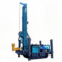 Machine de forage de roche portable diesel, profondeur 1000 m, pompe moteur pour forage carottier diamanté, diamètre de forage 600 mm