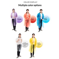 Poncho imperméable jetable de haute qualité, portable, pour adulte, une pièce, transparent, épaissi, protection intégrale contre les fortes pluies