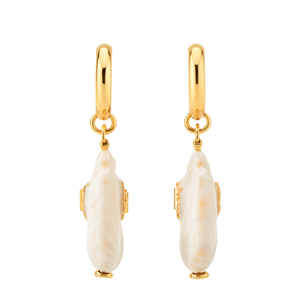 Boucles d'oreilles pendantes tendance en acier inoxydable 316L avec placage or PVD, durables et résistantes - Product Image 2