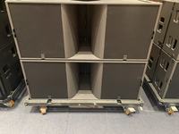 Système de sonorisation de scène haute puissance à très basse fréquence avec deux caissons de basses actifs en néodyme de 18 pouces pour performances en extérieur