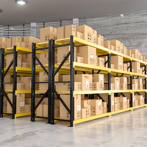Flexible Height Standard Warehouse Shelf Sturdy Metal Easy Install for Factory Plant Supermarket Wholesale Stock - Product Image 4