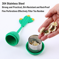 Silicone thee-infuser met roestvrijstalen gaas, losse theebladzeef, schattig en origineel ontwerp, cadeau voor thee-liefhebbers