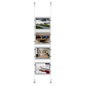 Caja de Luz Vertical con Marco Acrílico, Caja de Luz LED Ultrabrillante para Exhibición en Ventanas de Inmobiliarias en Interiores - Product Image 1