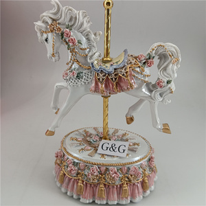 <span class=keywords><strong>Carillon</strong></span> Decorativo per la Casa in Materiale Poliresina a Forma di Cavallo da <span class=keywords><strong>Giostra</strong></span> - Product Image 5