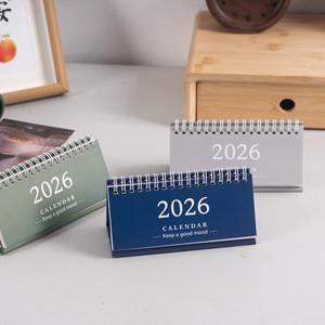 คอยล์ตั้งโต๊ะพร้อมส่ง2025.7-2026.12ภาษาอังกฤษปฏิทินตั้งโต๊ะของขวัญส่งเสริมการขายที่กำหนดเอง - Product Image 4