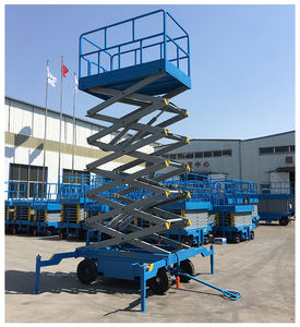 Taşınabilir depo makaslı kaldırma 0.5Ton 1Ton römork hidrolik makaslı gökyüzü mobil kaldırma çalışma dikey kargo asansörü - Product Image 2