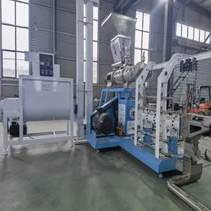 drum drying machine flakes fish food making fish feed pellet mill making extruder production line