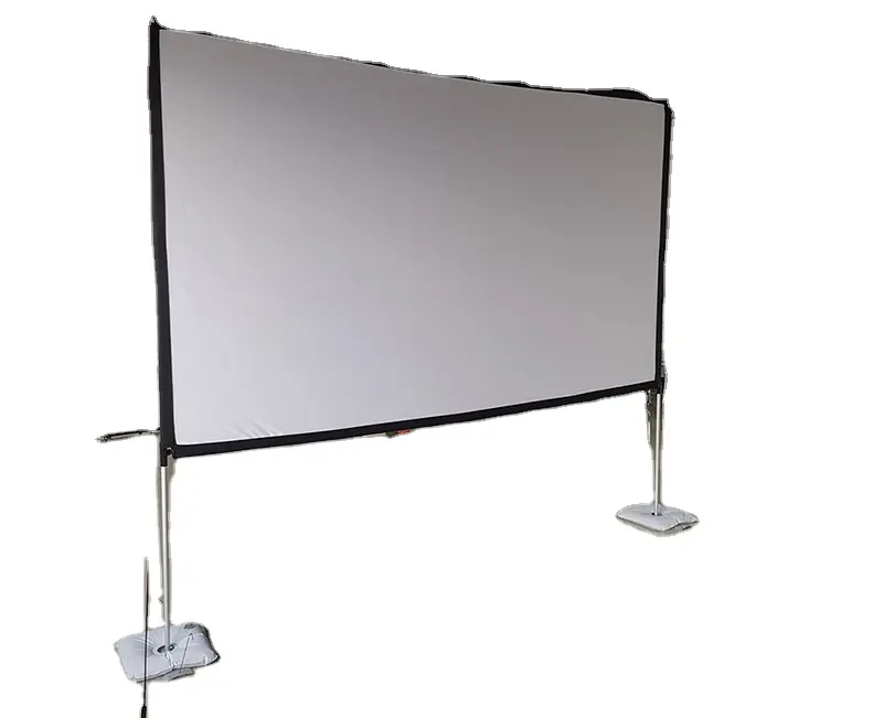 Xjk 100 Inch Nhanh Chóng Gấp Màn Hình Chiếu Phía Trước Và Phía Sau Ngoài Trời Nền Đất Màn Hình Chiếu Cho Trại 3.5Kg Trọng Lượng Nhẹ