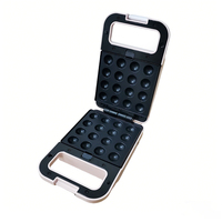 Mini gaufrier électrique pour la maison |   Plaque amovible antiadhésive 1 tranche, 650W, boîtier froid au toucher, thermostat réglable, usage domestique