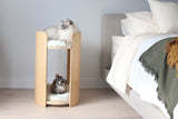 Nid pour chat en matériau écologique de style maison, lit pour chat multifonctionnel confortable pour la maison