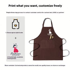 Adult <b>Women</b> Kids Custom Logo Print Sublimation Blank Black Cotton Canvas Polyester Waterproof Cleaning BBQ Kitchen Chef Bib - Product Image 3
