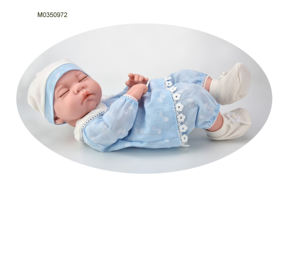 دمية أطفال من السيليكون الناعم لحديثي الولادة مقاس 10 بوصة طراز لعبة صغير عصري مع بطارية طراز النوم تعمل بالبطارية - Product Image 2