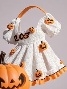 Nuevo estilo adulto señoras naranja Lolita uniforme Halloween disfraz Cosplay payaso con capa vestido Halloween vacaciones accesorio - Product Image 3