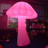 Champignon Nouveau produit Champignon gonflable géant avec lumière LED et souffleur pour l'extérieur, la fête de Noël, la scène et les décorations.