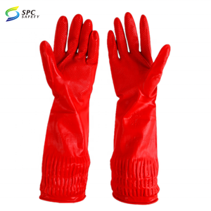 قفازات مطاطية متعددة الاستخدامات طويلة الأكمام قابلة لإعادة الاستخدام للتنظيف اليومي في المنزل وغسل الأطباق والحمام وحماية اليدين أثناء الأعمال المنزلية - Product Image 2