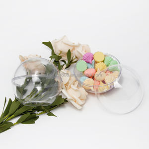 Romanzo plastica sferica rotonda trasparente per palla per caramelle o cioccolato confezione regalo vasetti PS - Product Image 2