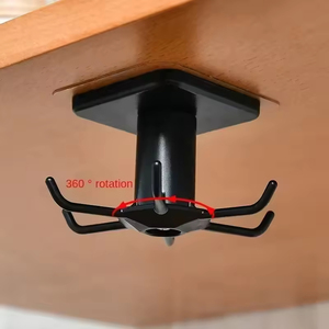 Home Bathroom Storage Swivel <strong>Hook</strong> Plastic Suction Cup 360 Degree Rotating Folding Heavy Duty Adhesive <strong>Wall</strong> <strong>Hooks</strong> - Product Image 1