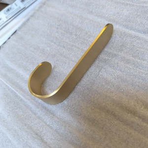 Brass <b>Wall</b> Hooks Rectangle Shape 3kg Load Capacity <b>Wall</b> Mounted For Entryway Door <b>Coat</b> <b>Rack</b> Hook Textured Brass Color - Product Image 3