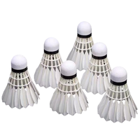 Volants de badminton JINFAR Pro en plumes d'oie, haute durabilité, niveau de tournoi Lingmei 90pro, lot de 12