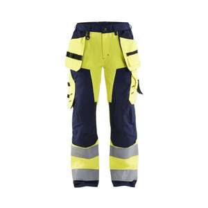 BLAKLADER - 715618113389D25 Pantalón de mujer Hi-Vis Amarillo/Azul marino-EAN 7330509502631 ROPA DE TRABAJO DE LA HI-VIS - Product Image 1