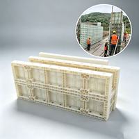 Panneau de coffrage plastique réutilisable en PP, ABS, PVC pour projets d'isolation, de piliers, de ponts et de garde-corps