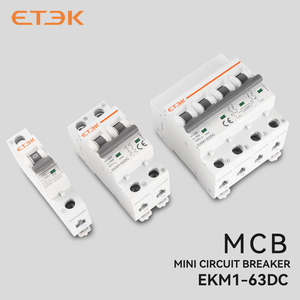 ETEK 1P/2P/4P DC 500V/1000V <strong>Mini</strong> <strong>Circuit</strong> <strong>Breaker</strong> 1-63A 6ka Solar MCB for PV System EKM1-63DC Miniature <strong>Circuit</strong> <strong>Breaker</strong> 250V - Product Image 2