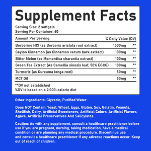 High Quality Berberine Capsules with Berberine HCI Metabolic Health Helps Gut Health Cardiovascular Wellness Appetite Balance - Product Image 6