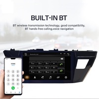 Radio de coche con pantalla de 9 pulgadas, 2 DIN, 4 núcleos, reproductor de DVD, GPS, amplificador, Carplay y Android Auto para Toyota Corolla 13-16