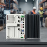 Solution informatique industrielle WiFi 5G Boîtier intégré sur rail DIN PC d'automatisation sans ventilateur