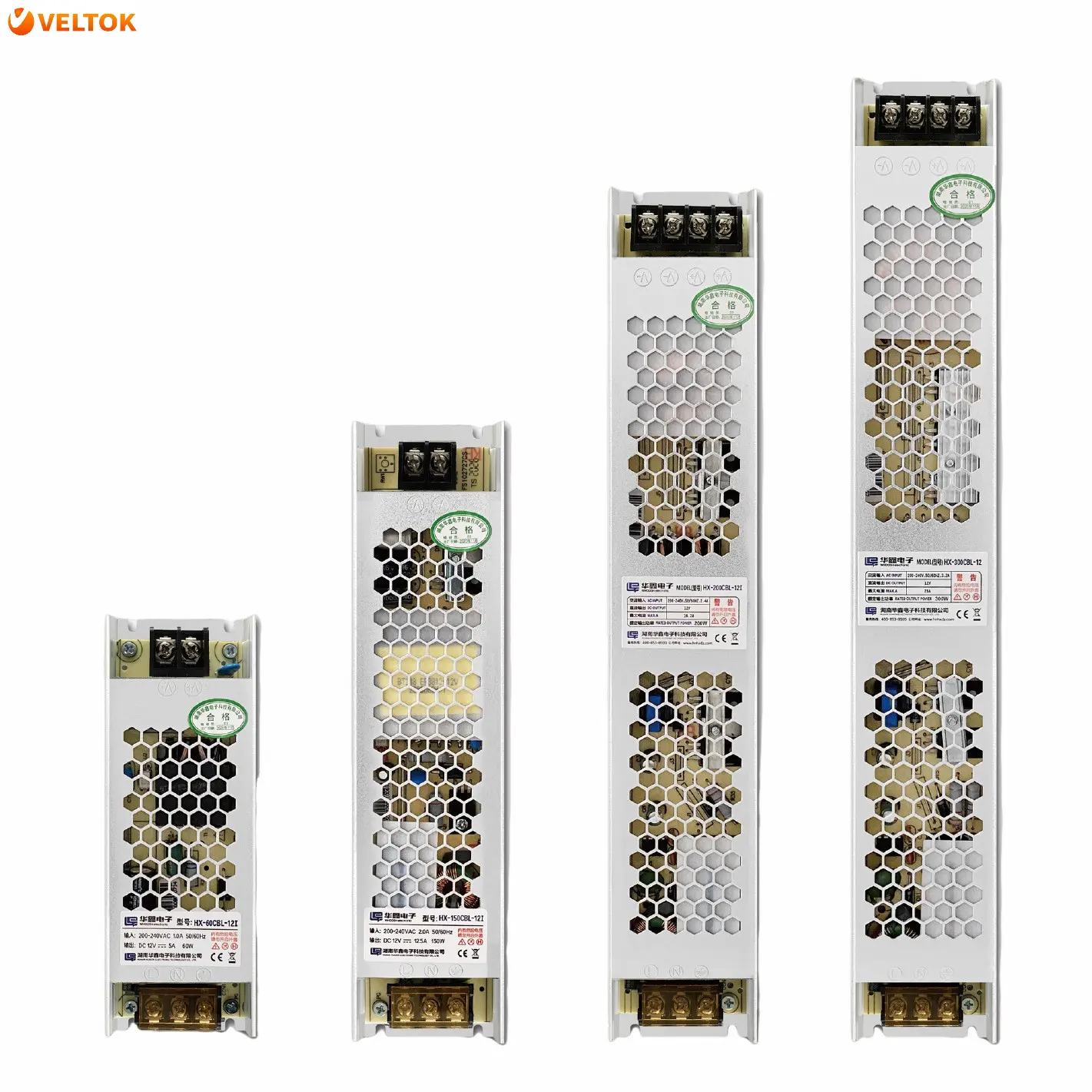 Hx-cbl-12 모든 하이 퀄리티 12v 24v 울트라 슬림 Led 변압기 전원 공급 장치 드라이버 60w 150w 200w 300w Led 조명 상자