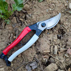 Sécateur pour arbres fruitiers en acier inoxydable 103D, manche rouge et blanc, design papillon, outil de taille de jardin PS-103D, capacité 20-30 mm - Product Image 5