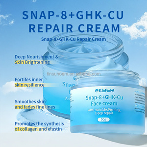 Crème hydratante anti-âge réparatrice éclaircissante pour le visage EKBER avec logo personnalisé, peptide de cuivre bleu GHK-<span class=keywords><strong>Cu</strong></span> <span class=keywords><strong>Snap</strong></span>-8 - Product Image 3