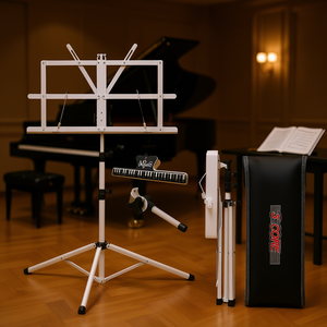 Support de partitions portable Db 5Core, trépied réglable pliable en alliage d'aluminium blanc pour instruments - Product Image 2