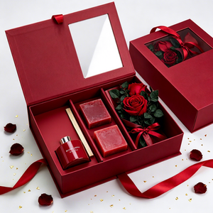 Wholesale Luxury Valentine's Day Bouquet Gift Private Label Glass <b>Reed</b> <b>Diffuser</b> Gift Box Set 120ml BPA Free Alcohol Free - Product Image 1
